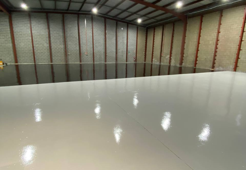 Warehouse Epoxy Floor Coating Job in Melbourne Area