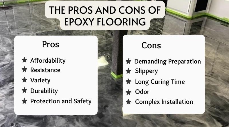 The Pros and Cons of Epoxy Flooring- a brief explanation on advantages and disadvantages of epoxy flooring